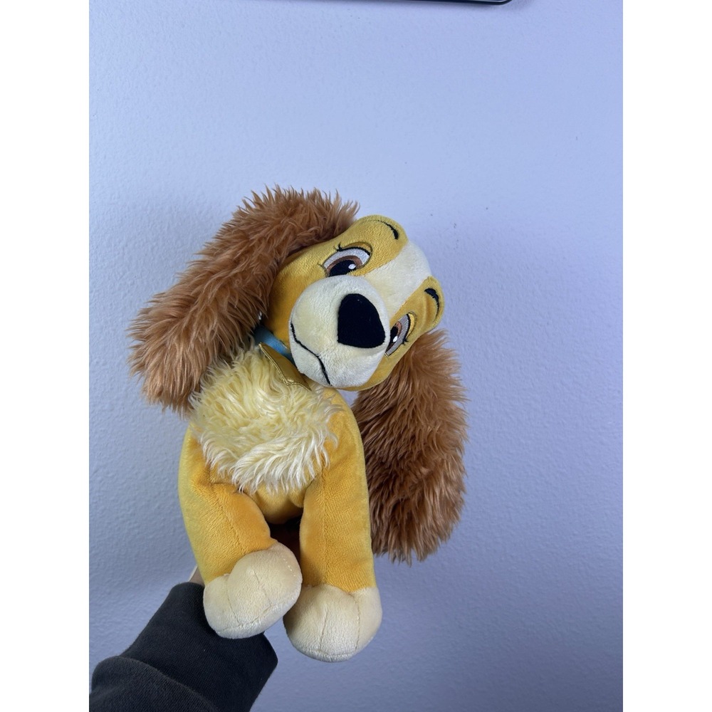 Disney Store Lady and the Tramp Lady Plush Stuffed Animal Dog with Blue Collar